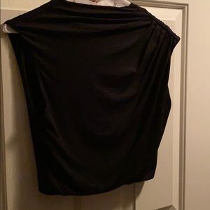 Alice and Olivia Black crop top and matching skirt